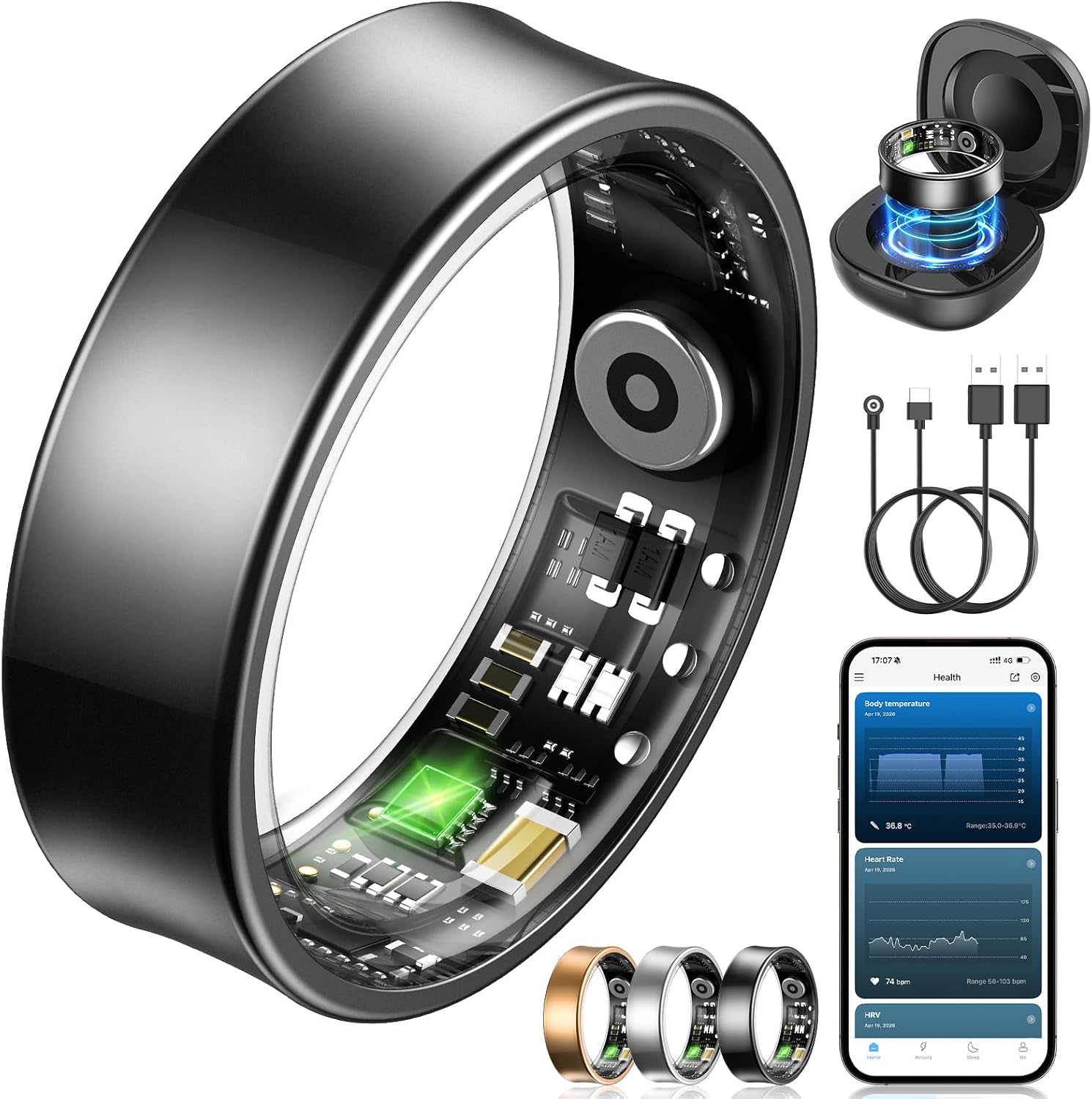 NAIXUES Smart Ring with Gesture Control